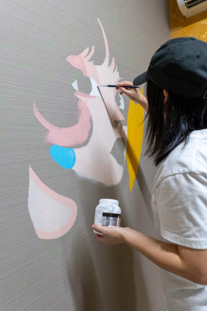 川口にあるオフィス壁画制作