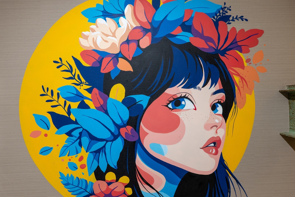 川口にあるオフィスの壁画