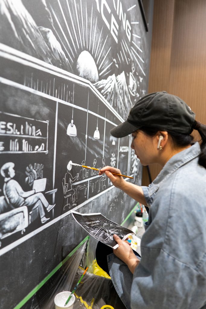 ACCEA CAFE 店内壁画